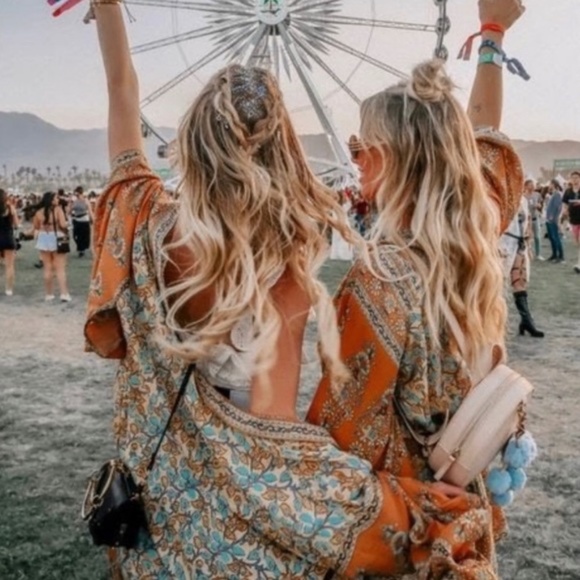 Tops - SOLD OUT Golden Fields Bohemian Kimono Wrap Robe